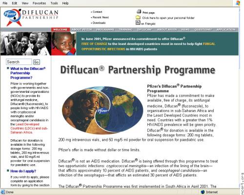 Donation Program - Diflucan Donation Programme®