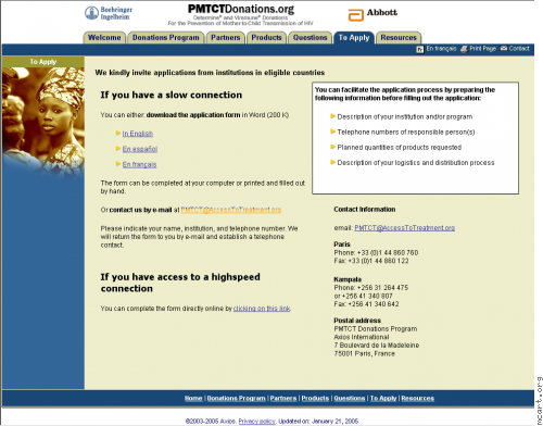 PMTCT Donations