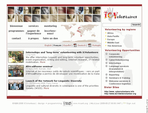 Website - ICVolunteers Re-design