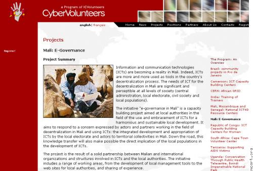 NGO Website - CyberVolunteers